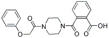 2-([4-(PHENOXYACETYL)PIPERAZIN-1-YL]CARBONYL)BENZOIC ACID 结构式