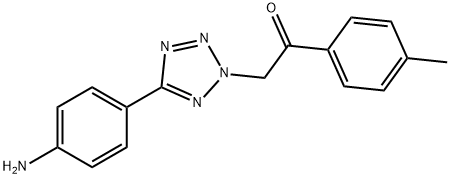 2-(5-(4-氨基苯基)-2H-四唑-2-基)-1-(对甲苯基)乙烷-1-酮 结构式