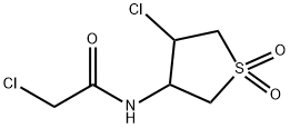 2-CHLORO-N-(4-CHLORO-1,1-DIOXIDOTETRAHYDROTHIEN-3-YL)ACETAMIDE 结构式