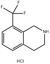 8-三氟甲基-1,2,3,4-四氢异喹啉盐酸盐 结构式