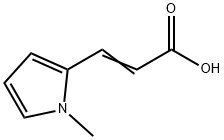 (2E)-3-(1-甲基-1H-吡咯-2-基)丙烯酸 结构式