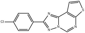 2-(4-Chlorophenyl)thieno[3,2-e][1,2,4]triazolo[1,5-c]pyrimidine 结构式