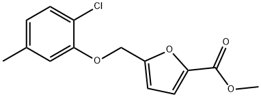 5-(2-CHLORO-5-METHYL-PHENOXYMETHYL)-FURAN-2-CARBOXYLIC ACID METHYL ESTER 结构式