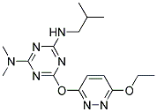 6-[(6-ETHOXYPYRIDAZIN-3-YL)OXY]-N'-ISOBUTYL-N,N-DIMETHYL-1,3,5-TRIAZINE-2,4-DIAMINE 结构式