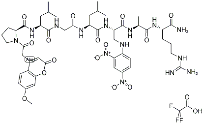 MCA-PRO-LEU-GLY-LEU-DPA-ALA-ARG-NH2 TFA 结构式