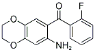 (7-AMINO-2,3-DIHYDRO-BENZO[1,4]DIOXIN-6-YL)-(2-FLUORO-PHENYL)-METHANONE 结构式
