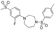1-(2-FLUORO-4-METHANESULFONYL-PHENYL)-4-(TOLUENE-4-SULFONYL)-[1,4]DIAZEPANE 结构式