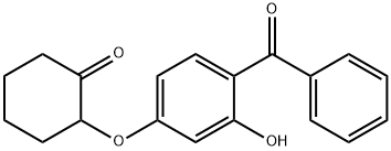 2-(4-Benzoyl-3-hydroxyphenoxy)cyclohexanone 结构式