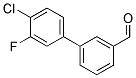 3-(4-CHLORO-3-FLUOROPHENYL)BENZALDEHYDE 结构式