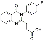 3-[3-(4-FLUORO-PHENYL)-4-OXO-3,4-DIHYDRO-QUINAZOLIN-2-YL]-PROPIONIC ACID 结构式