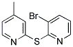 3-BROMO-2-[(4-METHYLPYRIDIN-2-YL)SULFANYL]PYRIDINE 结构式