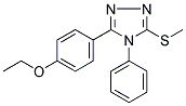 3-(4-ETHOXYPHENYL)-5-(METHYLSULFANYL)-4-PHENYL-4H-1,2,4-TRIAZOLE 结构式