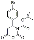 4-(4-BROMO-PHENYL)-2,6-DIOXO-[1,3]OXAZINANE-3-CARBOXYLIC ACID TERT-BUTYL ESTER 结构式