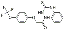 1-(2-(4-TRIFLUOROMETHOXYPHENOXY)ACETYL)-4-PHENYLTHIOSEMICARBAZIDE 结构式