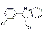 2-(3-Chloro-phenyl)-8-methyl-imidazo[1,2-a]pyridine-3-carbaldehyde 结构式