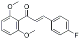 2',6'-DIMETHOXY-4-FLUOROCHALCONE 结构式