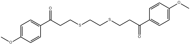 1-(4-METHOXYPHENYL)-3-[(2-([3-(4-METHOXYPHENYL)-3-OXOPROPYL]SULFANYL)ETHYL)SULFANYL]-1-PROPANONE 结构式