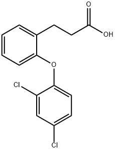 3-[2-(2,4-DICHLOROPHENOXY)PHENYL]PROPANOIC ACID 结构式