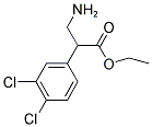 3-AMINO-2-(3,4-DICHLORO-PHENYL)-PROPIONIC ACID ETHYL ESTER 结构式