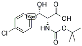 BOC-D-THREO-3-(4-CHLOROPHENYL)SERINE 结构式