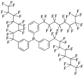 TRIS[3-(HEPTADECAFLUOROOCTYL)PHENYL]PHOSPHINE 结构式