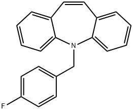 5-(4-FLUOROBENZYL)-5H-DIBENZO[B,F]AZEPINE 结构式