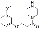 3-(3-Methoxy-phenoxy)-1-piperazin-1-yl-propan-1-one 结构式
