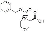 4-CBZ-3(R)-MORPHOLINECARBOXYLIC ACID 结构式