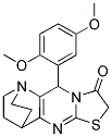 3-(2,5-DIMETHOXYPHENYL)-7-THIA-1,4,9-TRIAZATETRACYCLO[9.2.2.0(2,10).0(4,8)]PENTADECA-2(10),8-DIEN-5-ONE 结构式