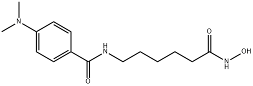 4-(DIMETHYLAMINO)-N-[6-(HYDROXYAMINO)-6-OXOHEXYL]-BENZAMIDE 结构式