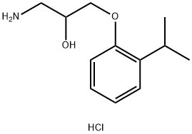 1-AMINO-3-(2-ISOPROPYLPHENOXY)PROPAN-2-OL HYDROCHLORIDE 结构式