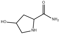 4-HYDROXYPYRROLIDINE-2-CARBOXAMIDE 结构式