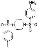 4-((4-[(4-METHYLPHENYL)SULFONYL]PIPERAZIN-1-YL)SULFONYL)ANILINE 结构式