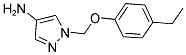 1-(4-Ethyl-phenoxymethyl)-1H-pyrazol-4-ylamine 结构式