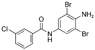 N-(4-AMINO-3,5-DIBROMOPHENYL)-3-CHLOROBENZAMIDE 结构式