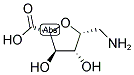 5R-AMINOMETHYL-3R,4R-DIHYDROXY-TETRAHYDROFURANE-2R-CARBOXYLIC ACID 结构式