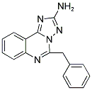 5-BENZYL[1,2,4]TRIAZOLO[1,5-C]QUINAZOLIN-2-AMINE 结构式