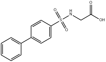 (BIPHENYL-4-SULFONYLAMINO)-ACETIC ACID 结构式