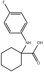 1-((4-氟苯基)氨基)环己烷-1-羧酸 结构式