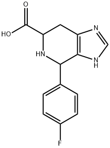 3H-IMIDAZO[4,5-C]PYRIDINE-6-CARBOXYLIC ACID, 4-(4-FLUOROPHENYL)-4,5,6,7-TETRAHYDRO- 结构式