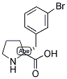 ALPHA-(3-BROMOBENZYL)-(R)-PROLINE 结构式