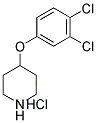 4-(3,4-DICHLOROPHENOXY)PIPERIDINE HYDROCHLORIDE 结构式