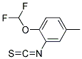 1-DIFLUOROMETHOXY-2-ISOTHIOCYANATO-4-METHYL-BENZENE 结构式