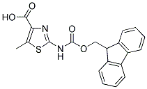 FMOC-2-AMINO-5-METHYLTHIAZOLE-4-CARBOXYLIC ACID 结构式