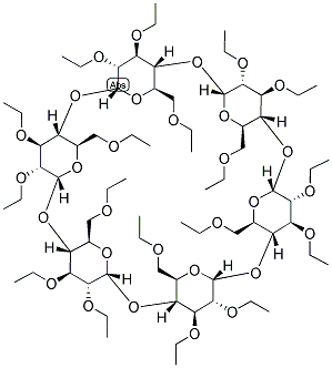 HEXAKIS-(2,6-DI-O-ETHYL)-ALPHA-CYCLODEXTRIN 结构式