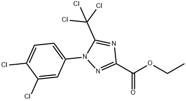 1-(3,4-二氯苯基)-5-(三氯甲基)-1H-1,2,4-三唑-3-甲酸乙酯 结构式