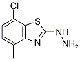 7-CHLORO-2-HYDRAZINO-4-METHYL-1,3-BENZOTHIAZOLE 结构式