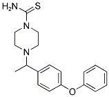 4-[1-(4-PHENOXYPHENYL)ETHYL]PIPERAZINE-1-CARBOTHIOAMIDE 结构式