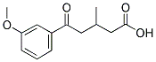 5-(3-METHOXYPHENYL)-3-METHYL-5-OXOVALERIC ACID 结构式