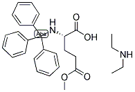 N-ALPHA-TRITYL-L-GLUTAMIC ACID-BETA-METHYL ESTER DIETHYLAMINE 结构式